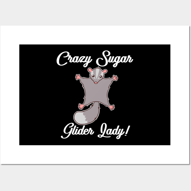 Womens Sugar Glider Gift Print Sugar Gliders Lady Product Wall Art by Linco